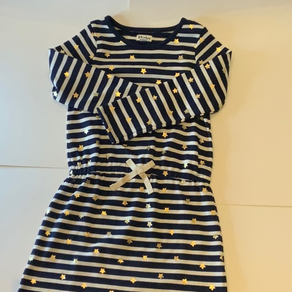 Blue and white stripes with gold stars for kids